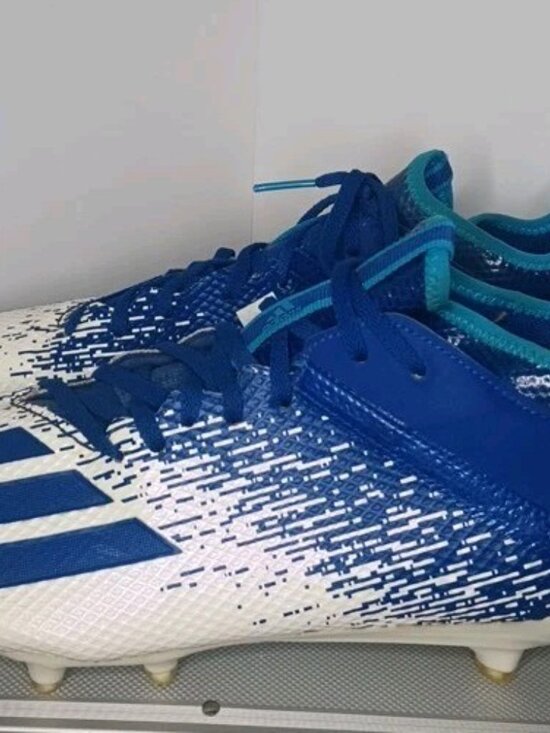 Adidas Adizero Scorch Football Cleats White Blue Men\'s Size 13.5 US 13 UK main image 11